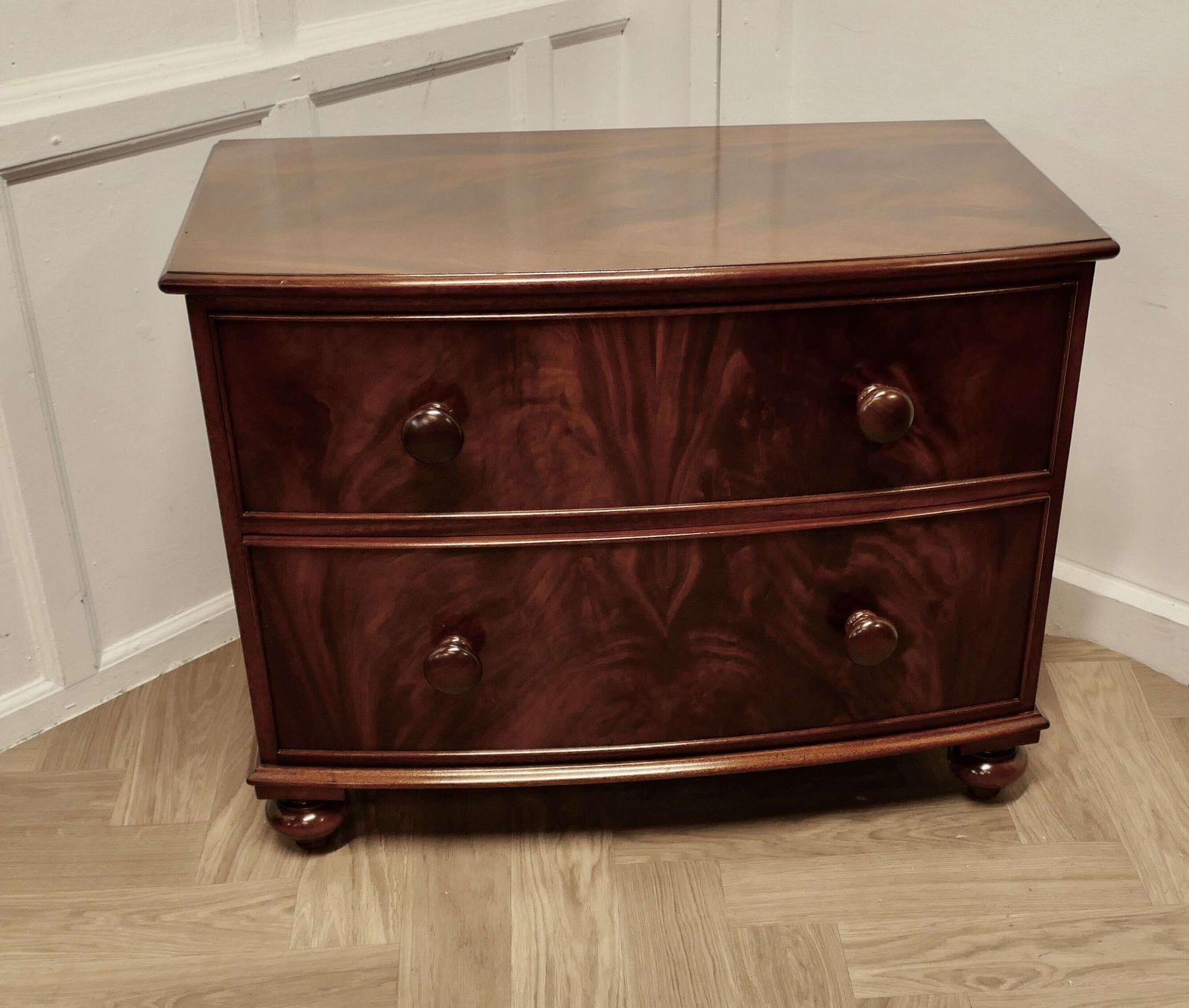 Victorian Style 2 Drawer Chest Of Drawers photo vintage