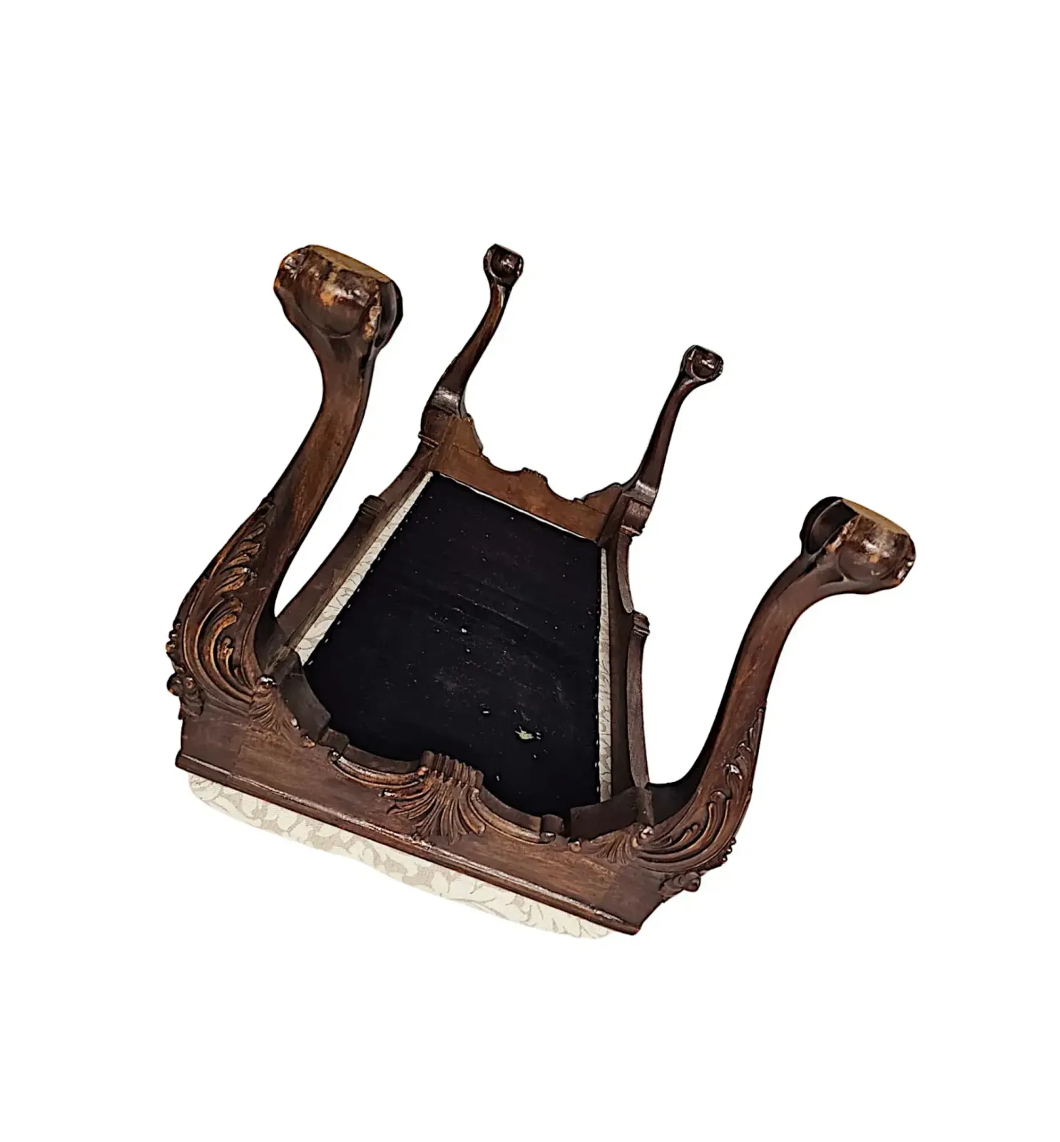 A Gorgeous 20th Century Long Stool With Ball And Claw Detail photo vinterior
