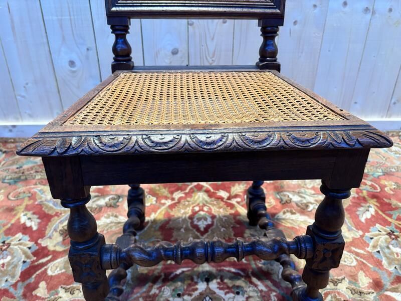 Série De 4 Chaises  Renaissance En Cannage . photo 420.0