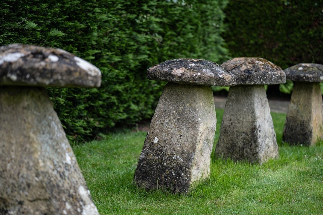 Set Of Four Antique Staddle Stones photo 3900.0