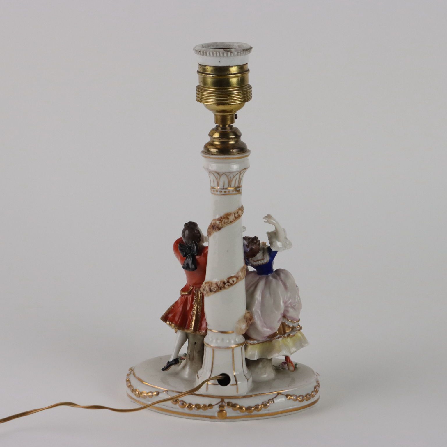 Antique Abat Jour Rudolstadt Porcelain Germany XX Century photo vintage