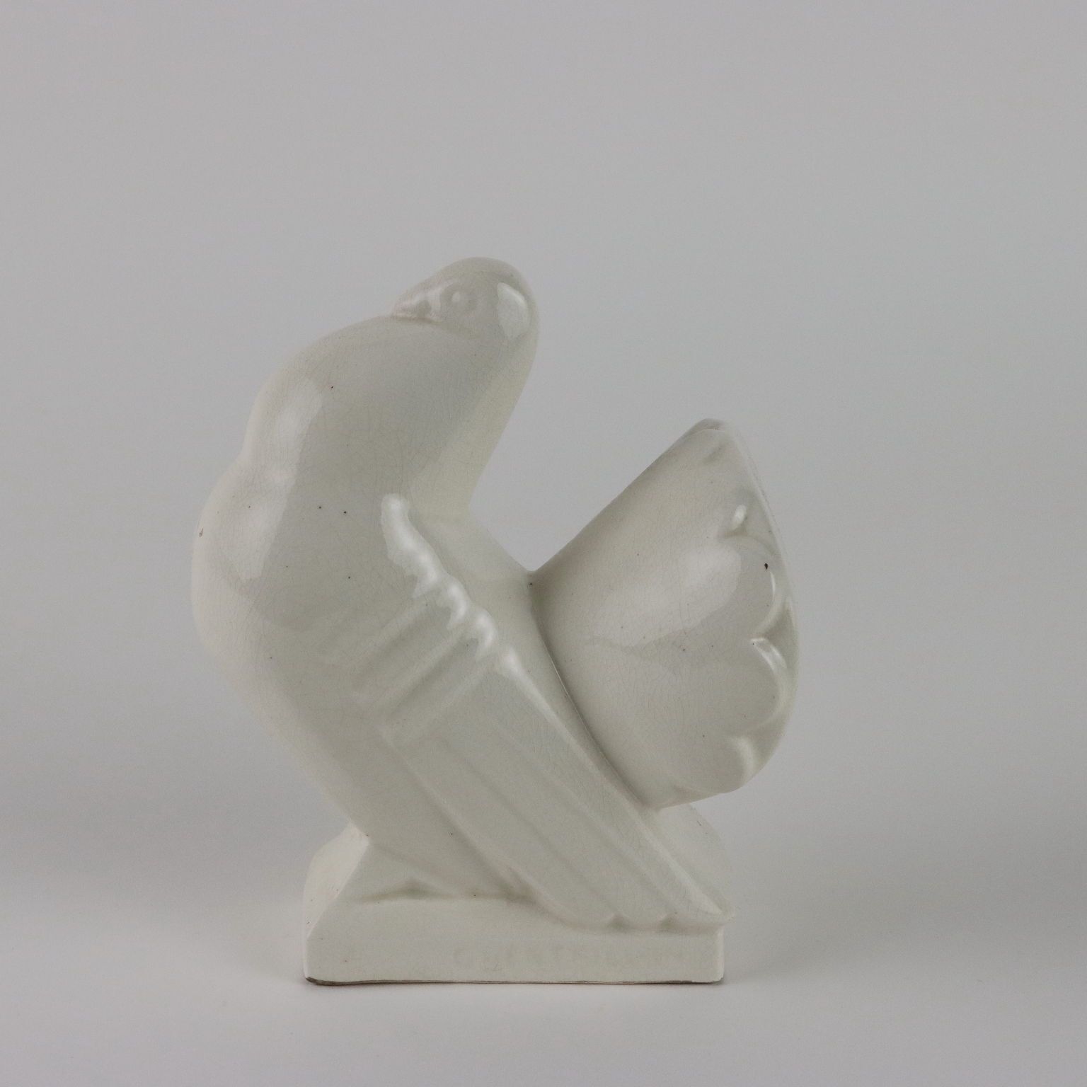 Antique Sculpture Pigeon Ceramic George Ventrillon For Saint Clement photo 240.0