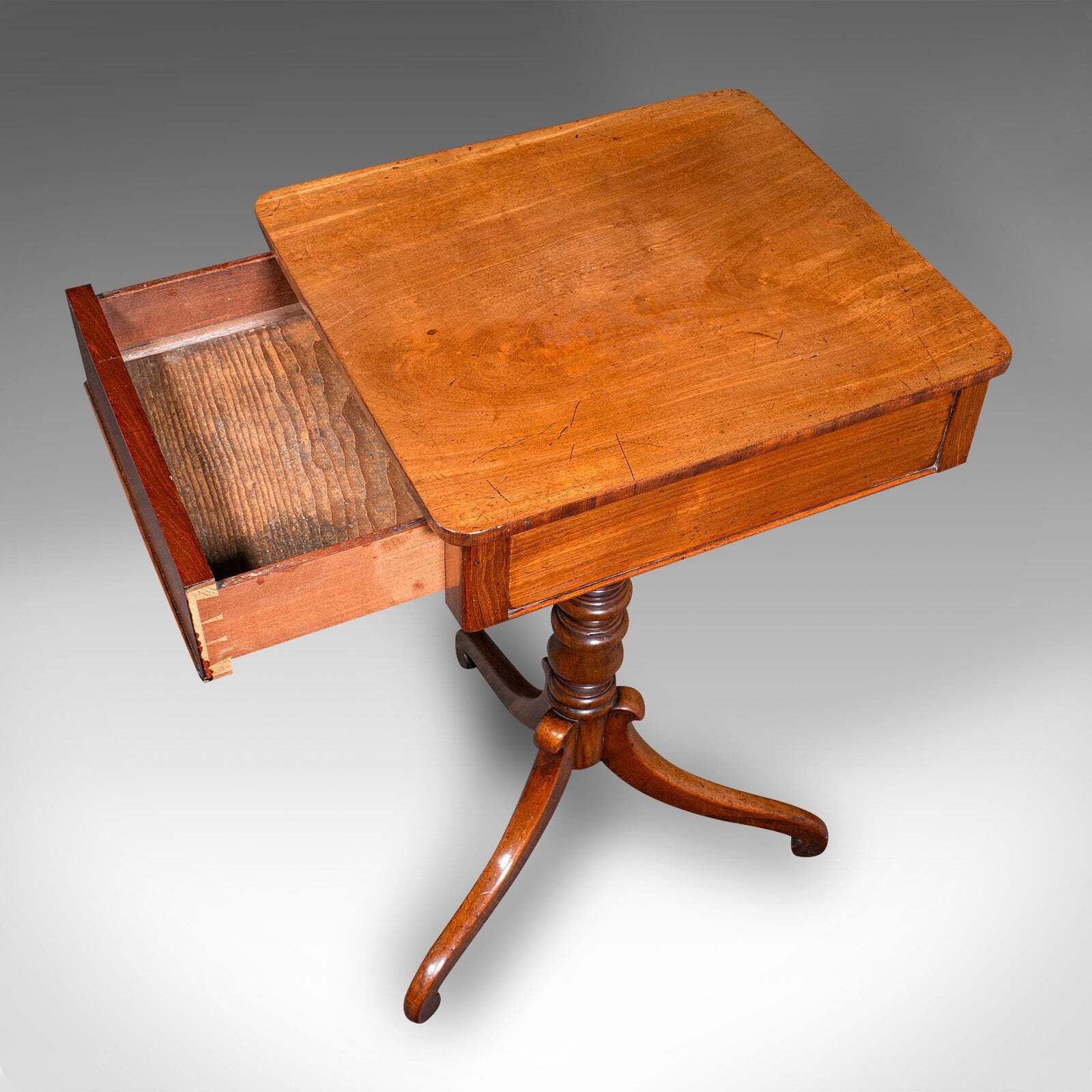 Small Antique Wine Table, English, Side, Occasional, Lamp, Regency, Circa 1820 photo vintage