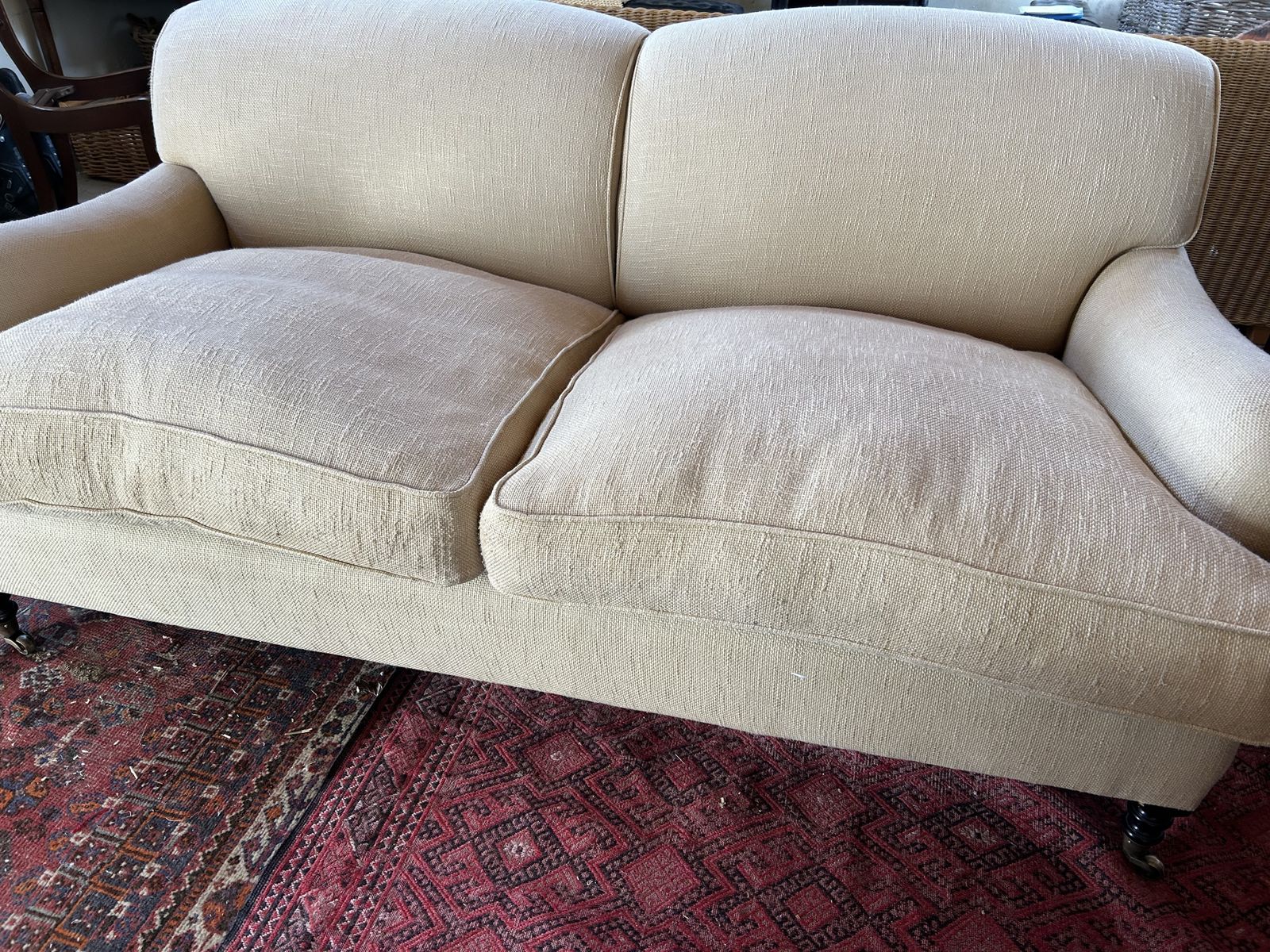 Classic George Smith 6ft Standard Arm Sofa