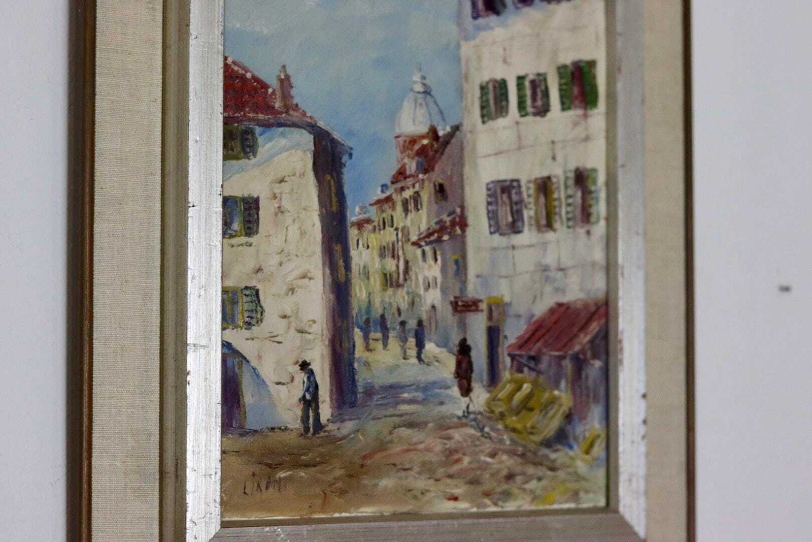 " European Street" By Lironi, Mid 20th Century photo 295.0
