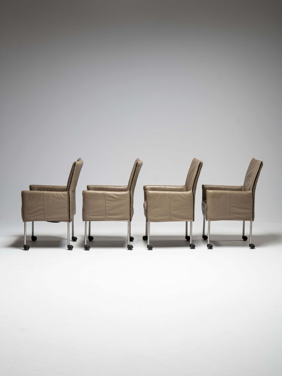 Set Of 4 Chairs In Style Of 'Chaplin' Chair By Gerard Van Den Berg For Montis, Holland, 1990s photo furniture
