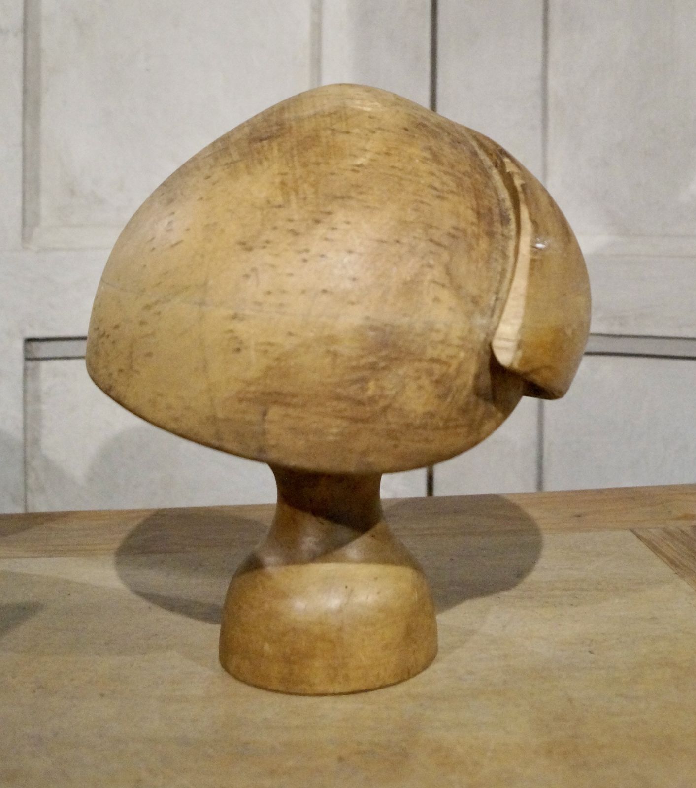 Antique Riva Marchesi Paris Milliners Hat Block On Stand photo 325.0
