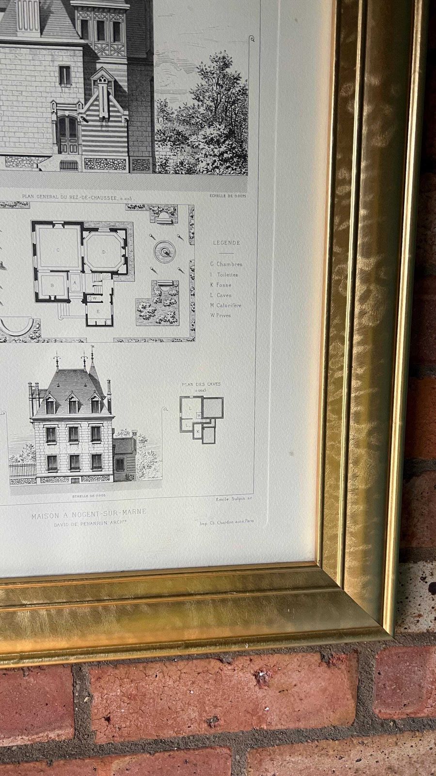 photo furniture Set Of Two Framed Late 20th Century Egyptian Style Paintings On Papyrus