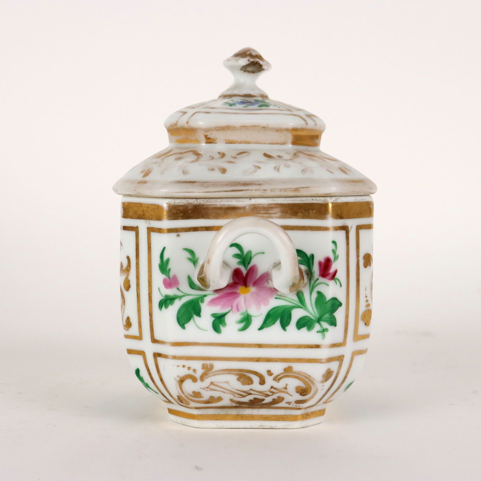 Home Decor Antique Tea Set White Porcelain Europe Mid XIX Century photo