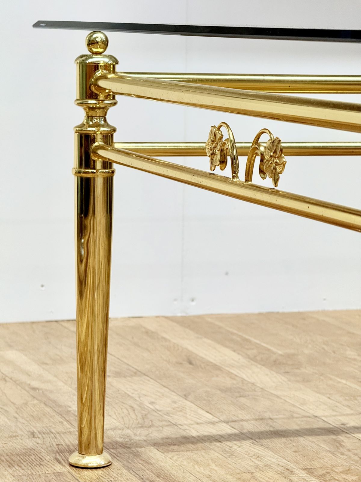 650.0 Italian Hollywood Regency Lounge Occasional Table By Metalstudio S.P.A photo