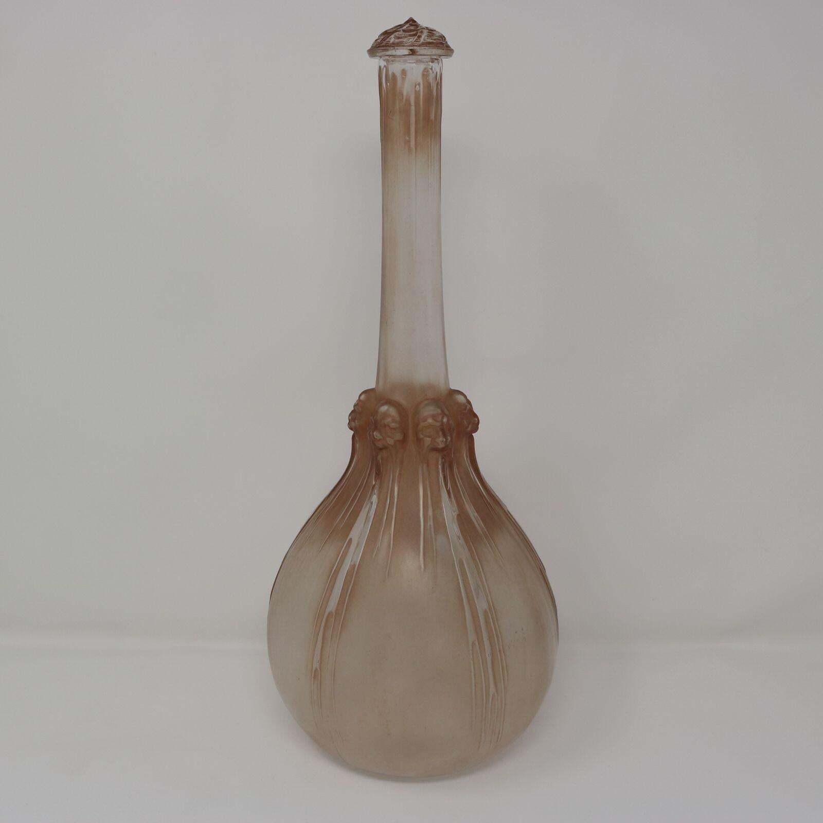 Rene Lalique Glass 'Six Tetes' Decanter photo furniture