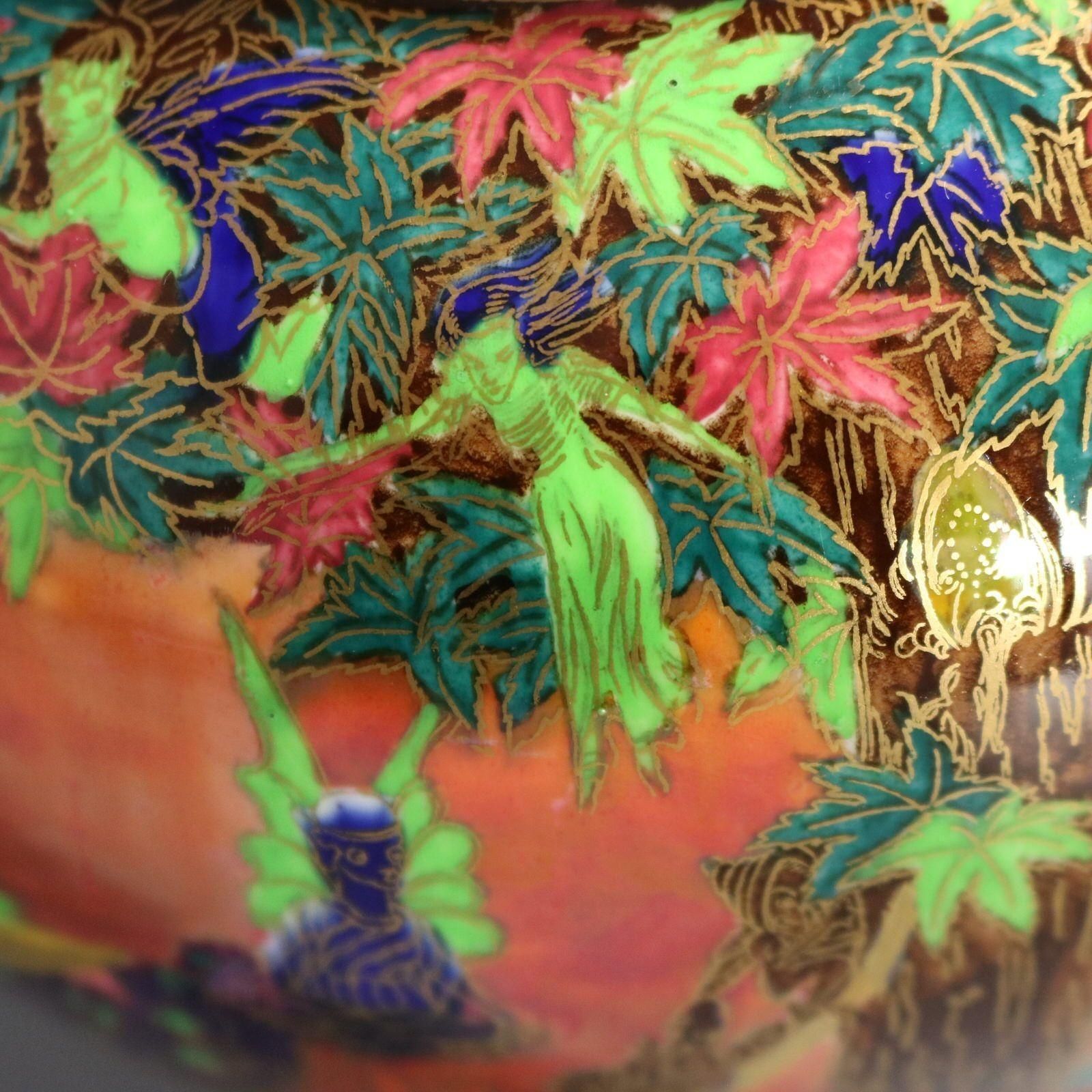 photo buy Wedgwood Flame Fairyland Lustre 'Fairy Slide' Covered Vase