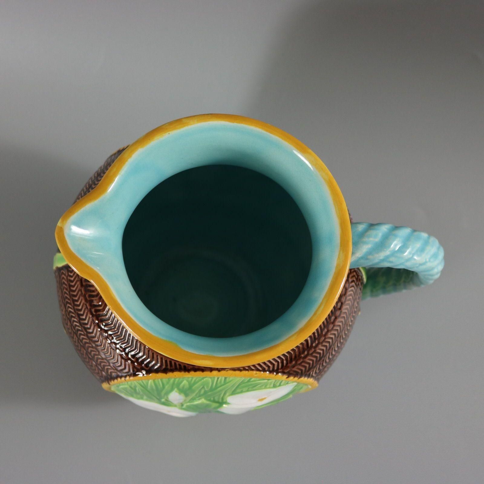 photo furniture George Jones Majolica Calla Lily Pitcher