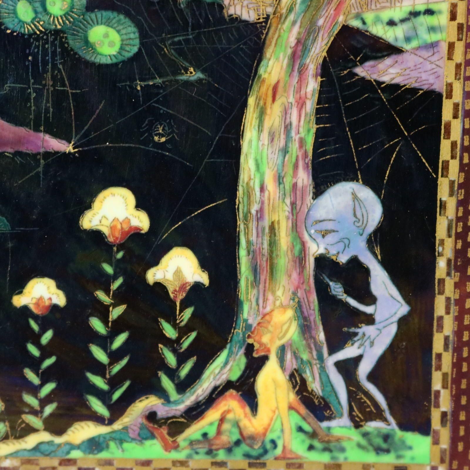 Wedgwood Fairyland Lustre 'Elves In A Pine Tree' Plaque photo 7375.0