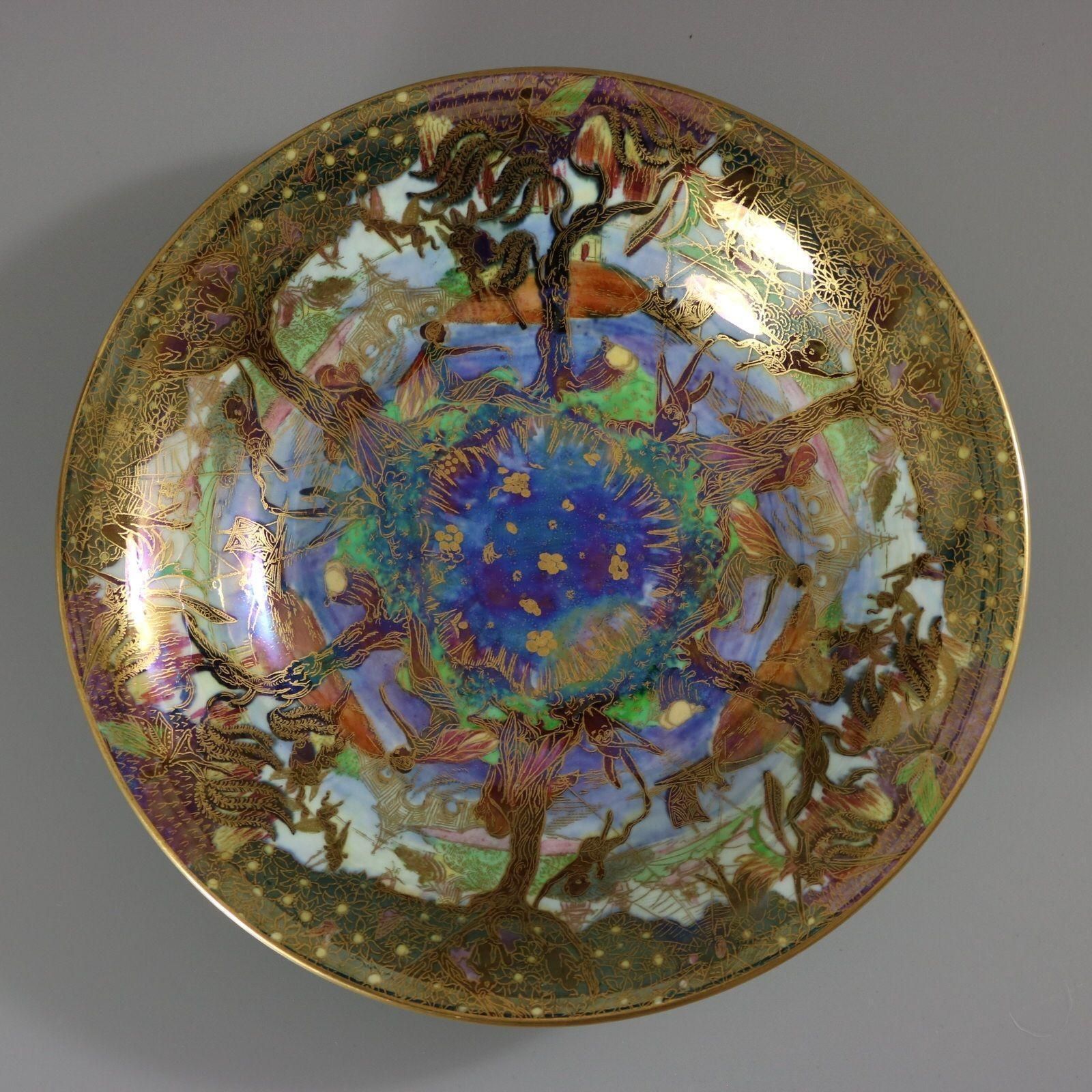 Wedgwood Fairyland Lustre Jumping Faun Lily Tray photo for sale
