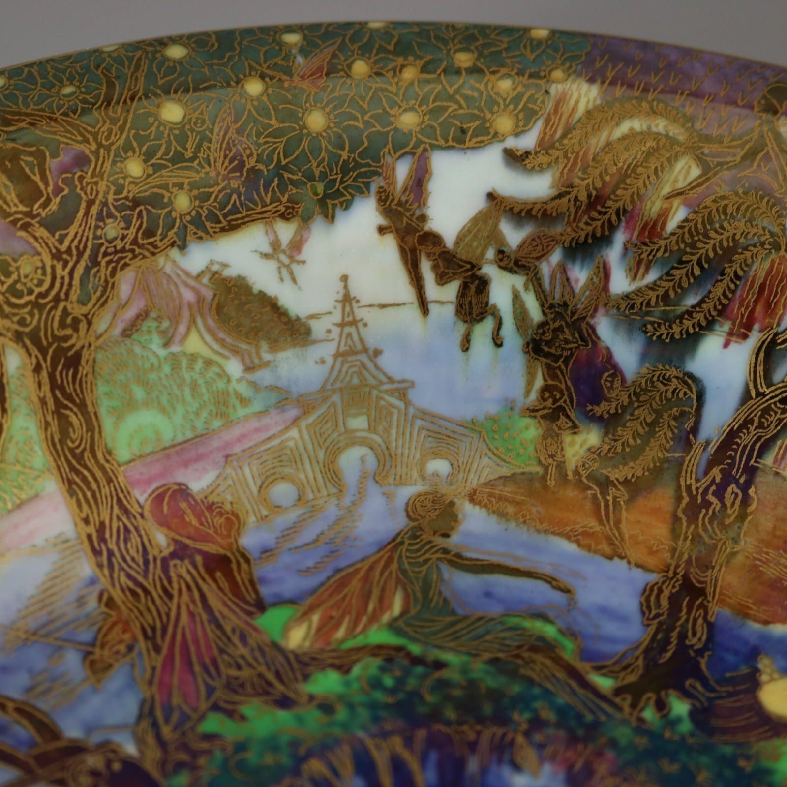Wedgwood Fairyland Lustre Jumping Faun Lily Tray photo buy