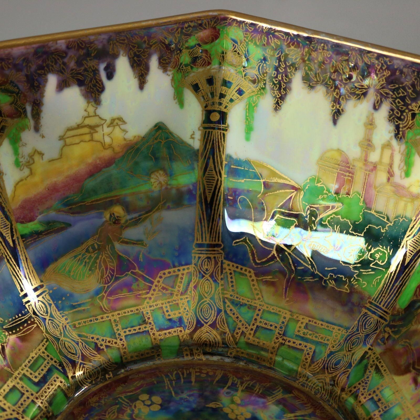 Wedgwood Fairyland Lustre 'Geisha' Octagonal Bowl photo Home Decor