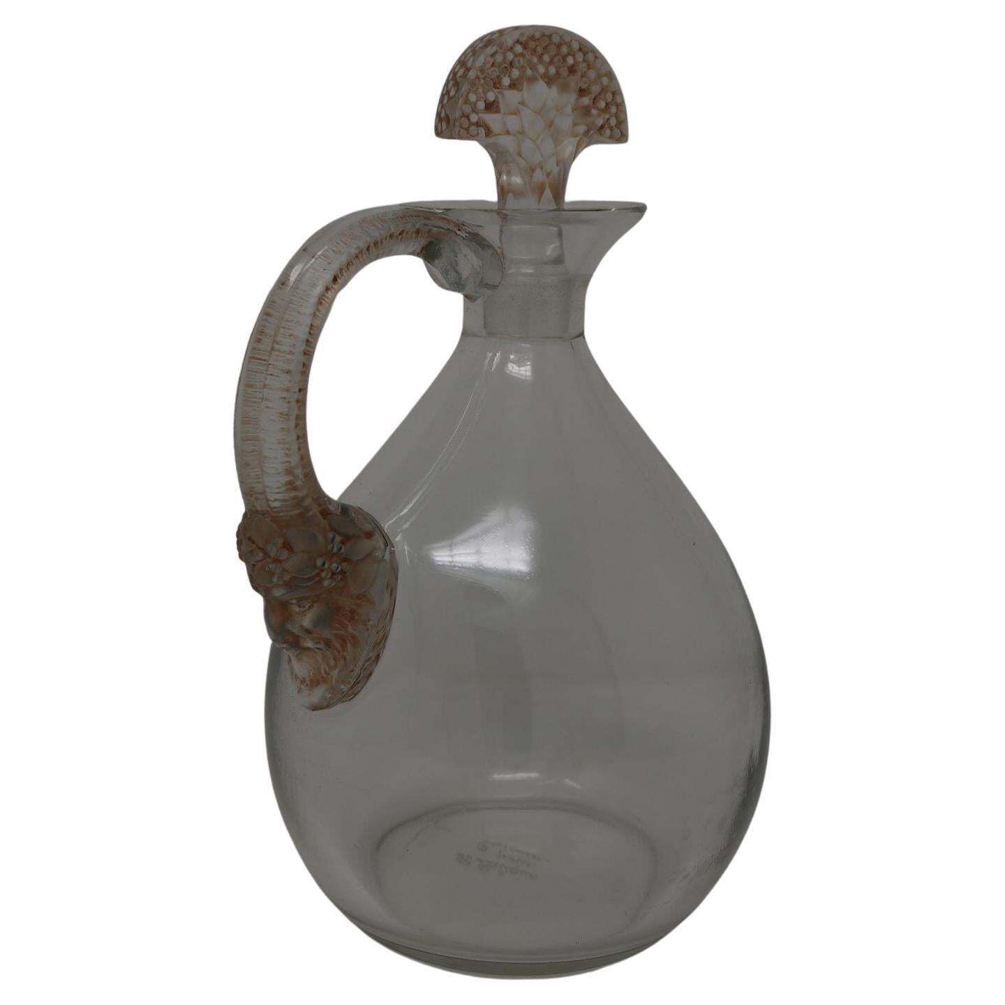 René Lalique Glass Satyre Decanter