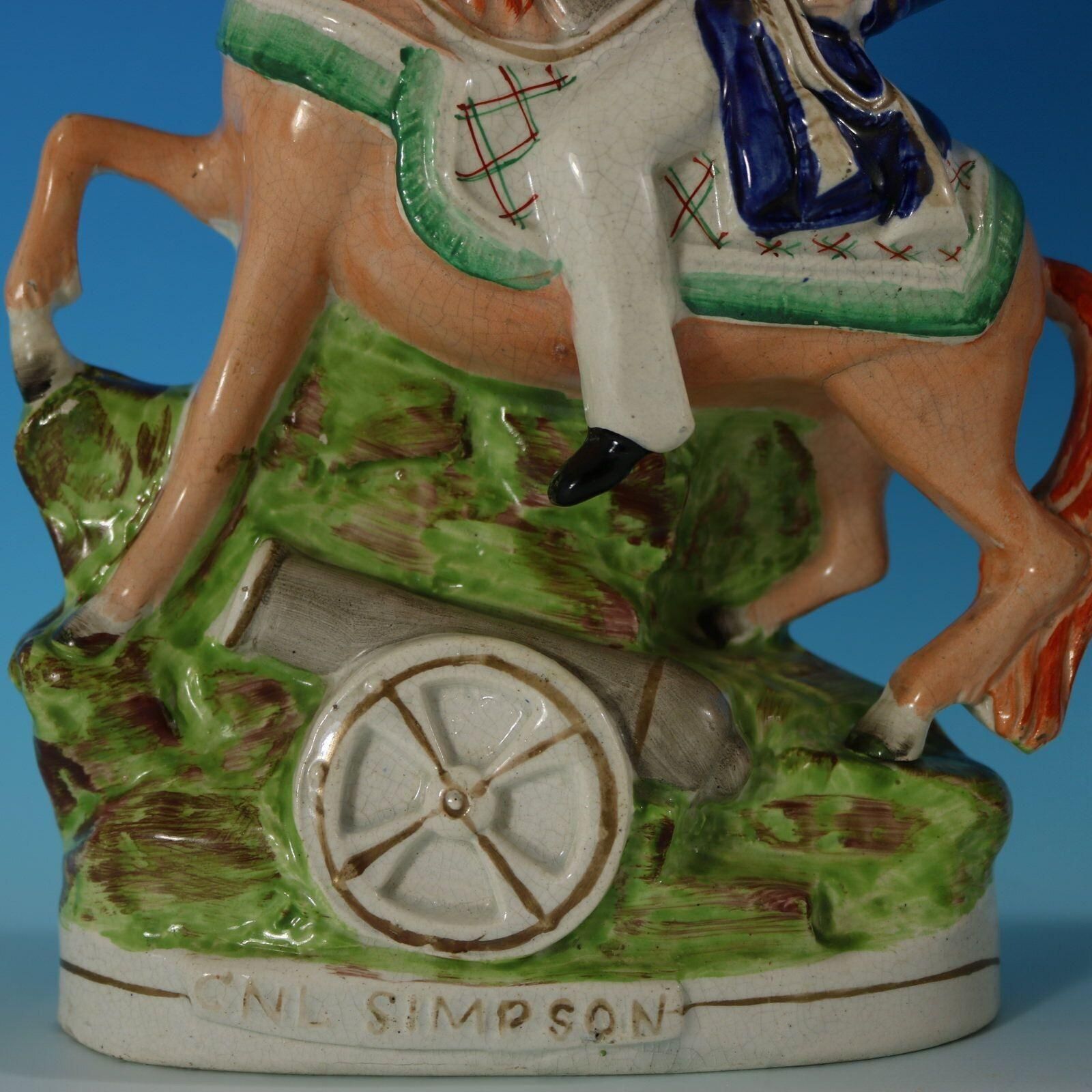 photo buy Pair Staffordshire 'Simpson & Brown' Generals On Horseback