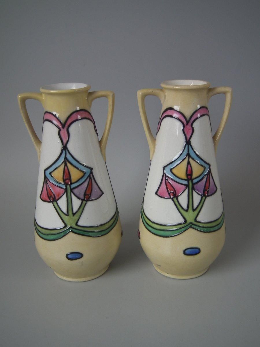 Pair Of Minton Secessionist No.12 Two Handled Vases photo 1405.0