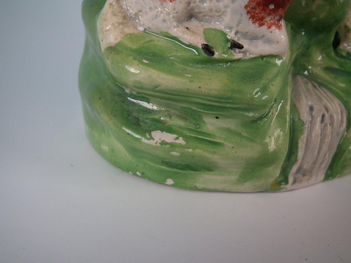 Art Staffordshire Pearlware Musicians And Sheep Bocage Group photo