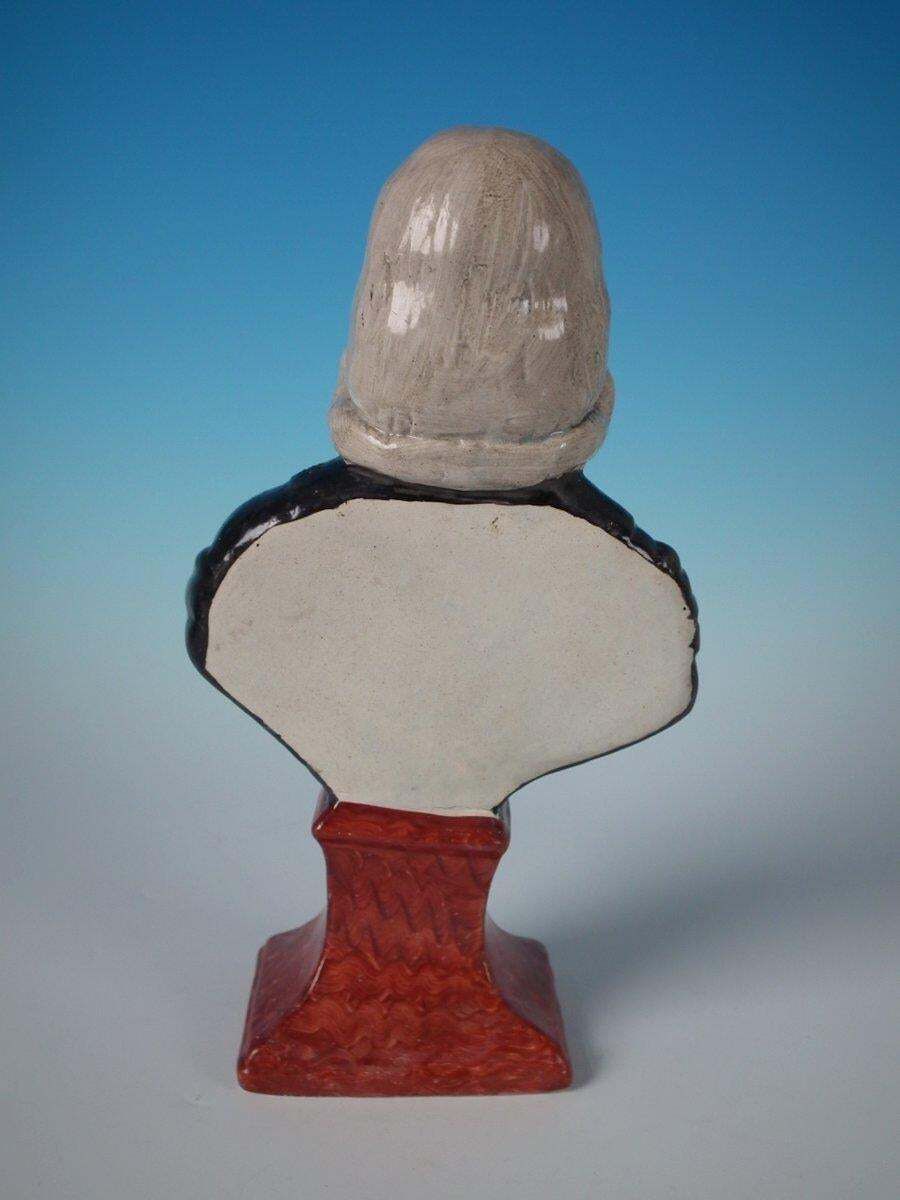 Staffordshire Pearlware 'John Wesley' Bust photo vintage