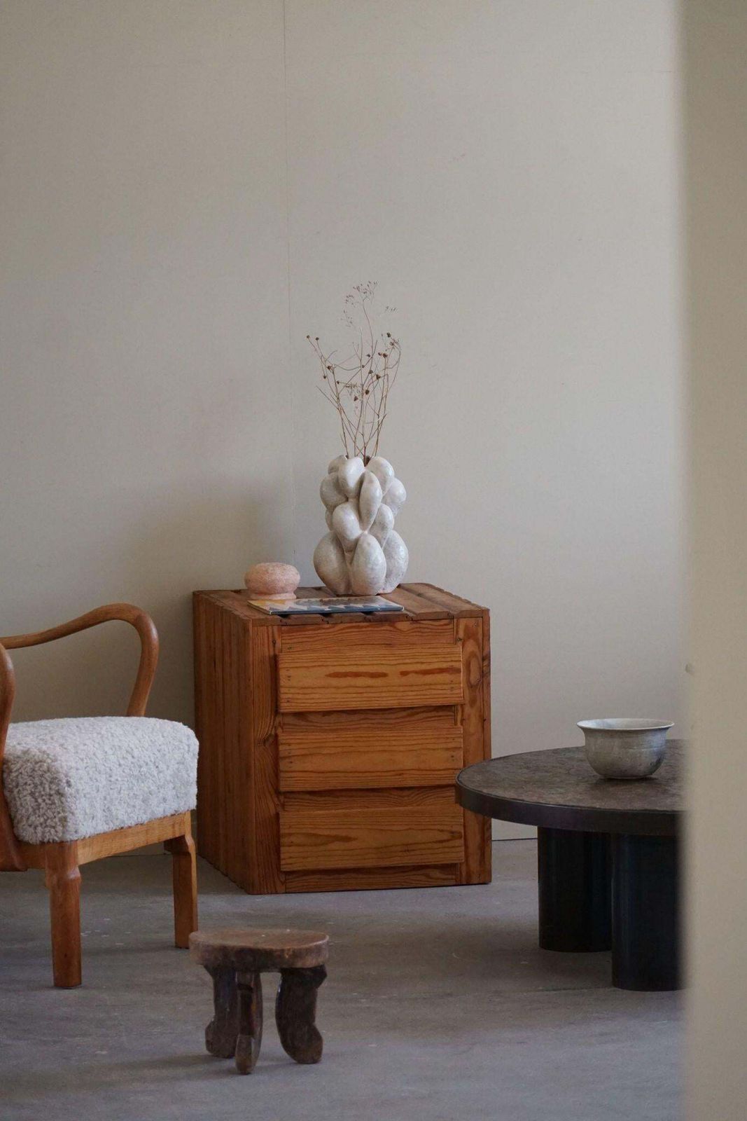 Primitive Freestanding Chest Of Drawers In Pine, Swedish Mid Century, 1950s photo 1599.0
