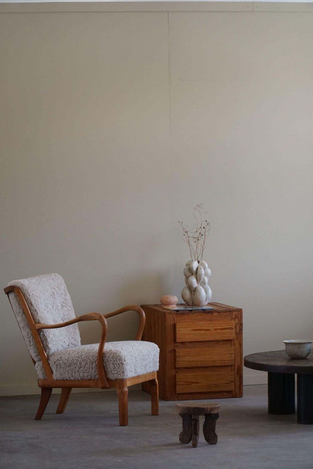 Primitive Freestanding Chest Of Drawers In Pine, Swedish Mid Century, 1950s photo vinterior