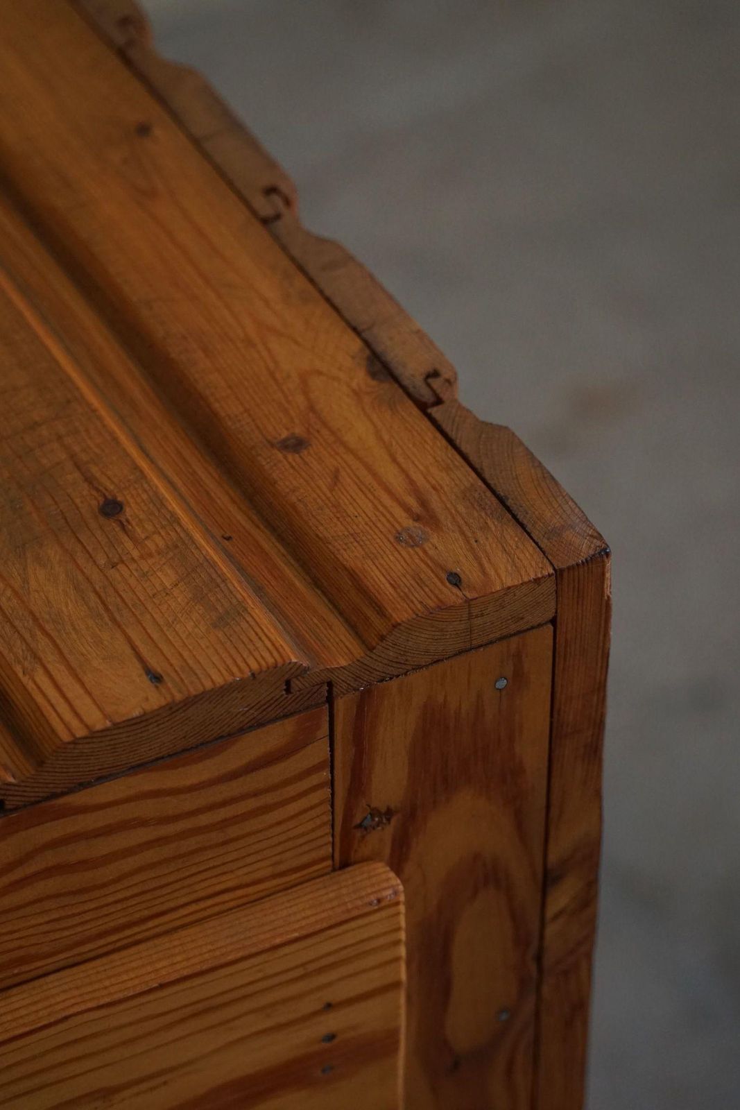 photo furniture Primitive Freestanding Chest Of Drawers In Pine, Swedish Mid Century, 1950s