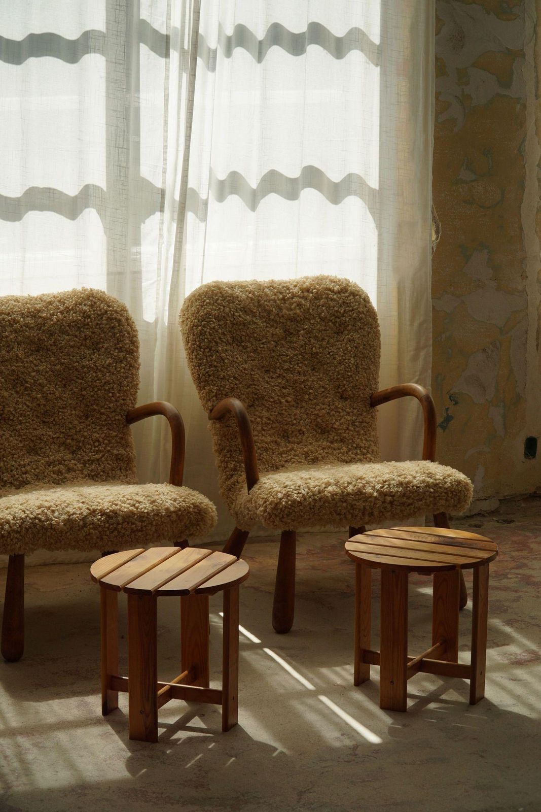 Pair Of Stools In Pine, By A Swedish Cabinetmaker, Mid Century Modern, 1960s photo for sale