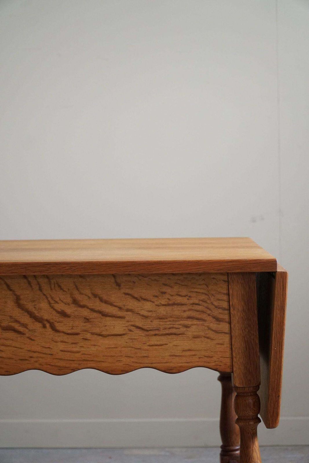 Danish Mid Century Folding Table With A Drawer In Oak, Henning Kjærnulf, 1960s photo 606.0