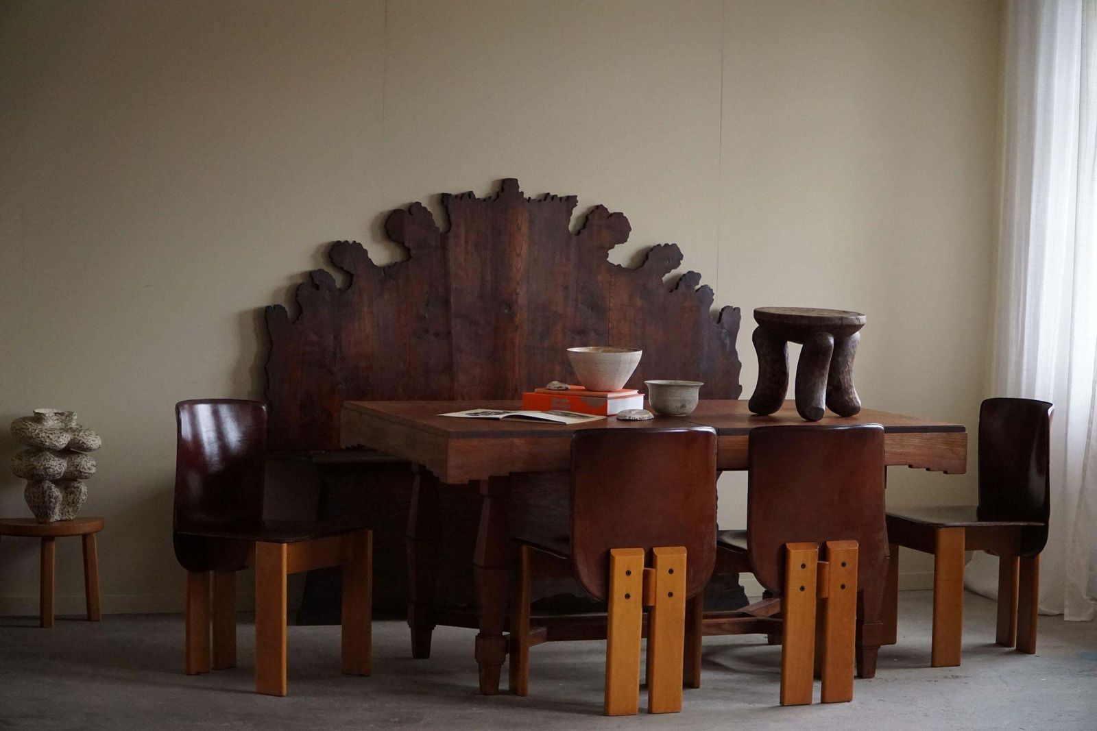 photo for sale Art Deco Dining Table In Teak, With Butterfly Leaf, Danish Cabinetmaker, 1940s