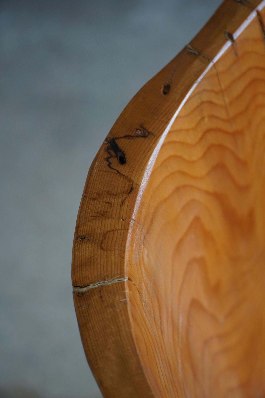 Stump Chair In Solid Birch By A Swedish Cabinetmaker, Wabi Sabi, 1950s photo vintage