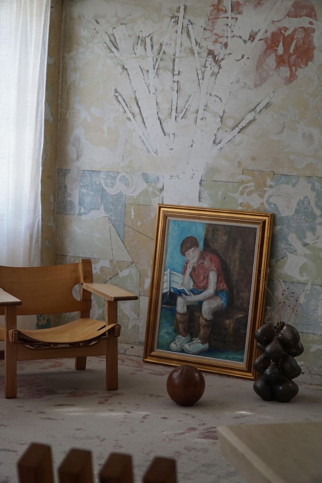 photo for sale Oil Painting By Jørgen Sejersen, Danish Midcentury, 1960s