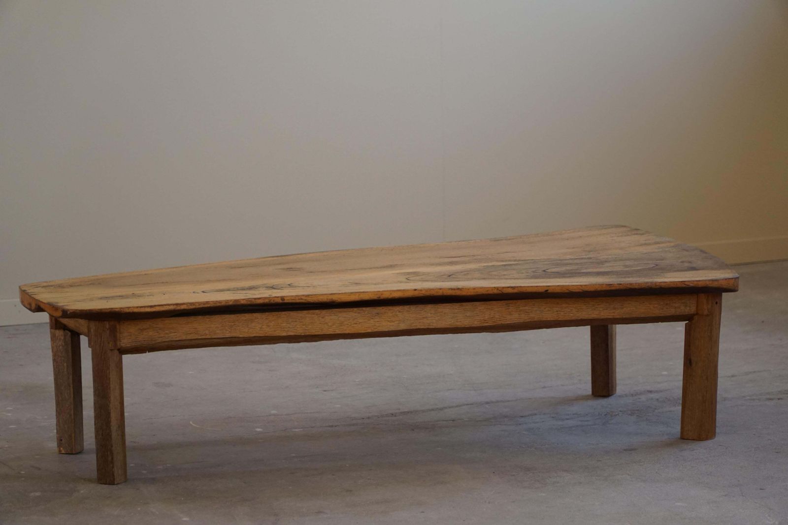 Midcentury Organic Wooden Scandinavian Wabi Sabi Coffee Table, Made In 1960s photo buy