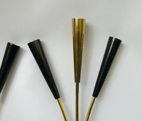 photo vinterior Large Wall Lights In The Style Of Stilnovo, 1950s, Set Of 3