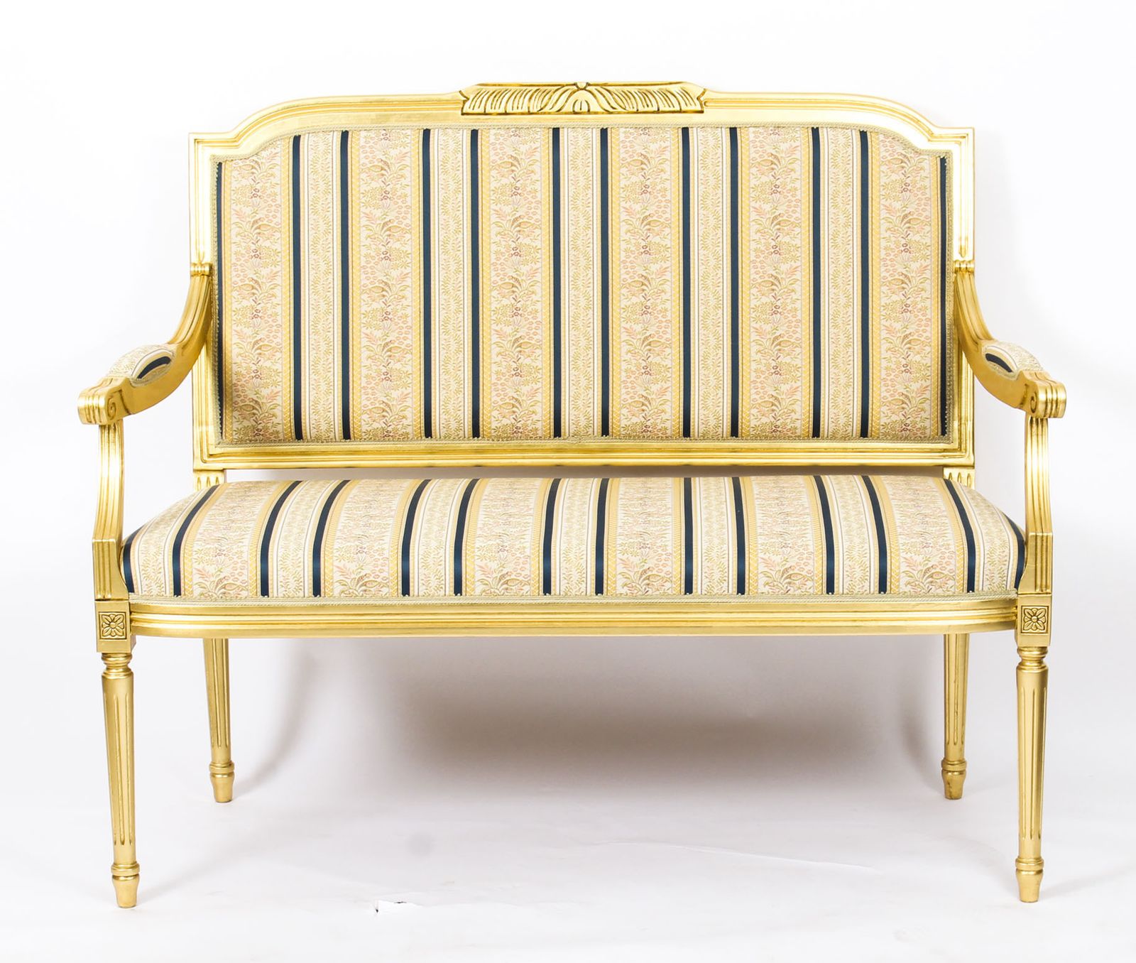 Bespoke Pair Armchairs & Sofa   French Louis XVI Giltwood Suite photo furniture
