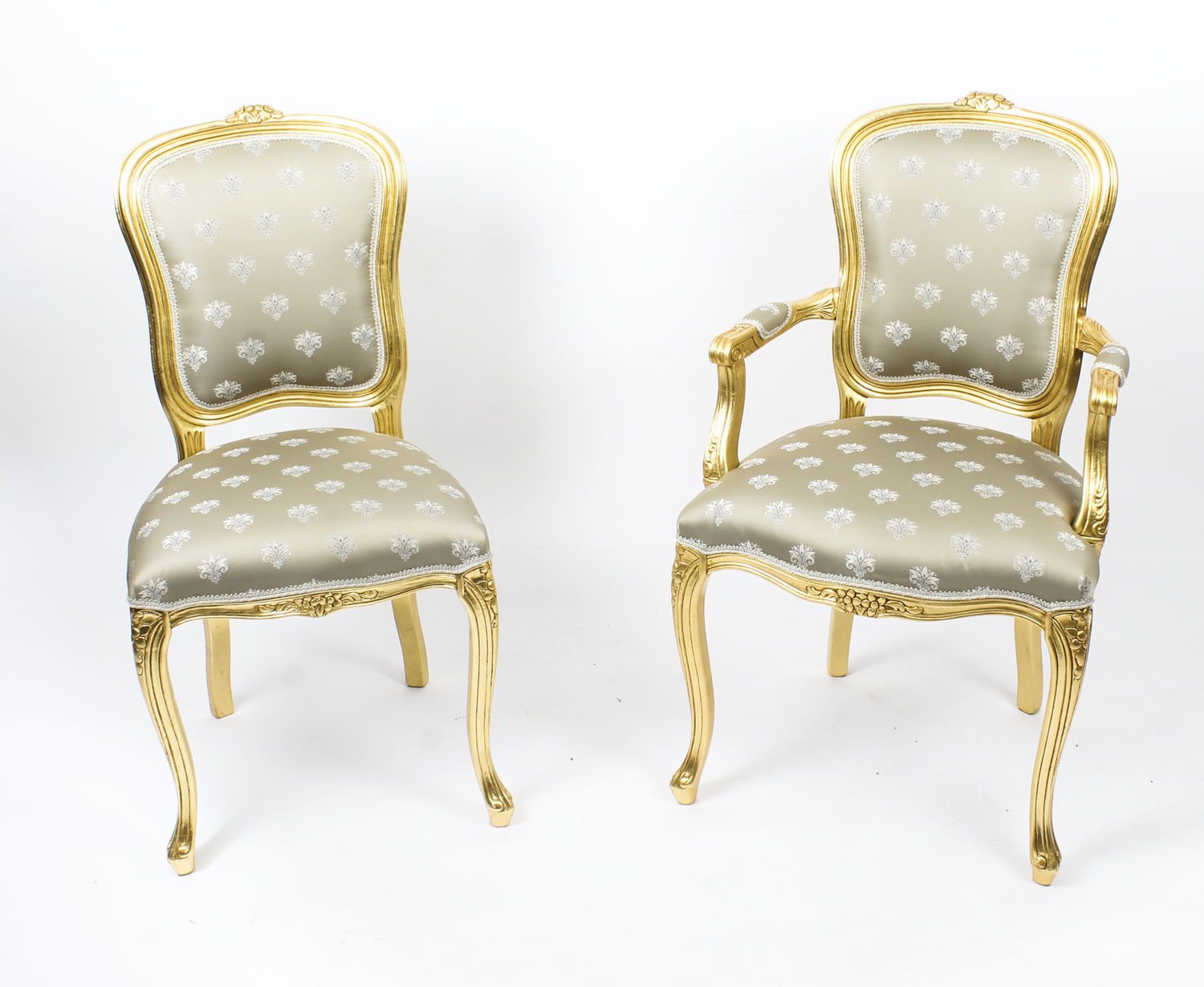 Bespoke Set Of Giltwood Dining Chairs In The Louis XVI Style Available To Order