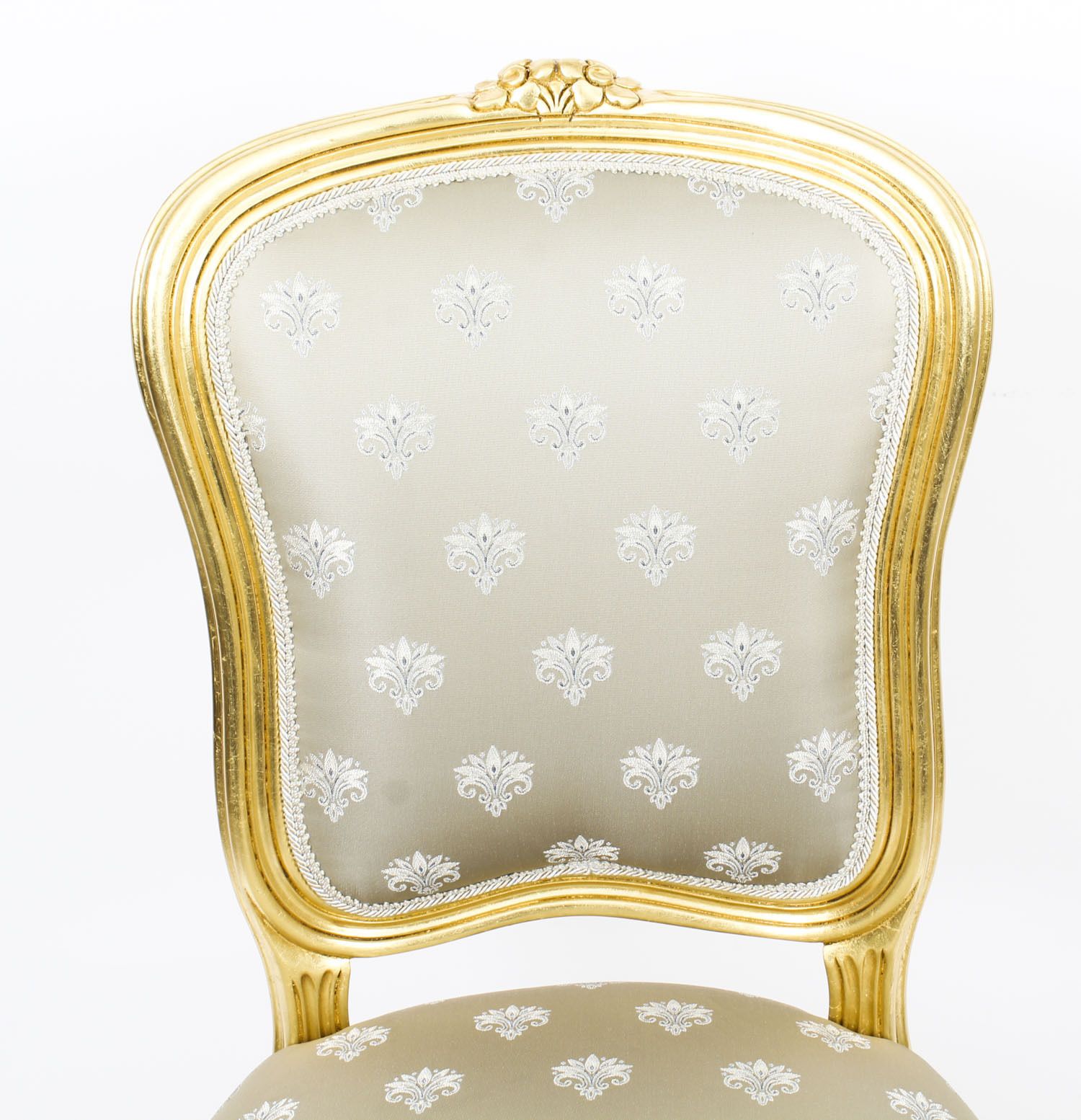 Bespoke Set Of Giltwood Dining Chairs In The Louis XVI Style Available To Order photo for sale