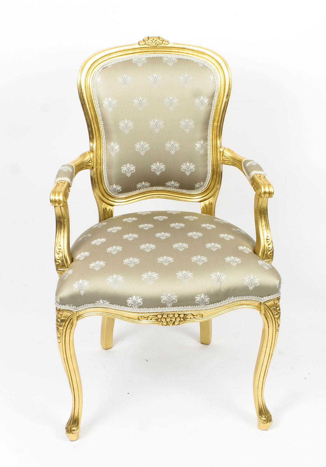 photo vinterior Bespoke Set Of Giltwood Dining Chairs In The Louis XVI Style Available To Order