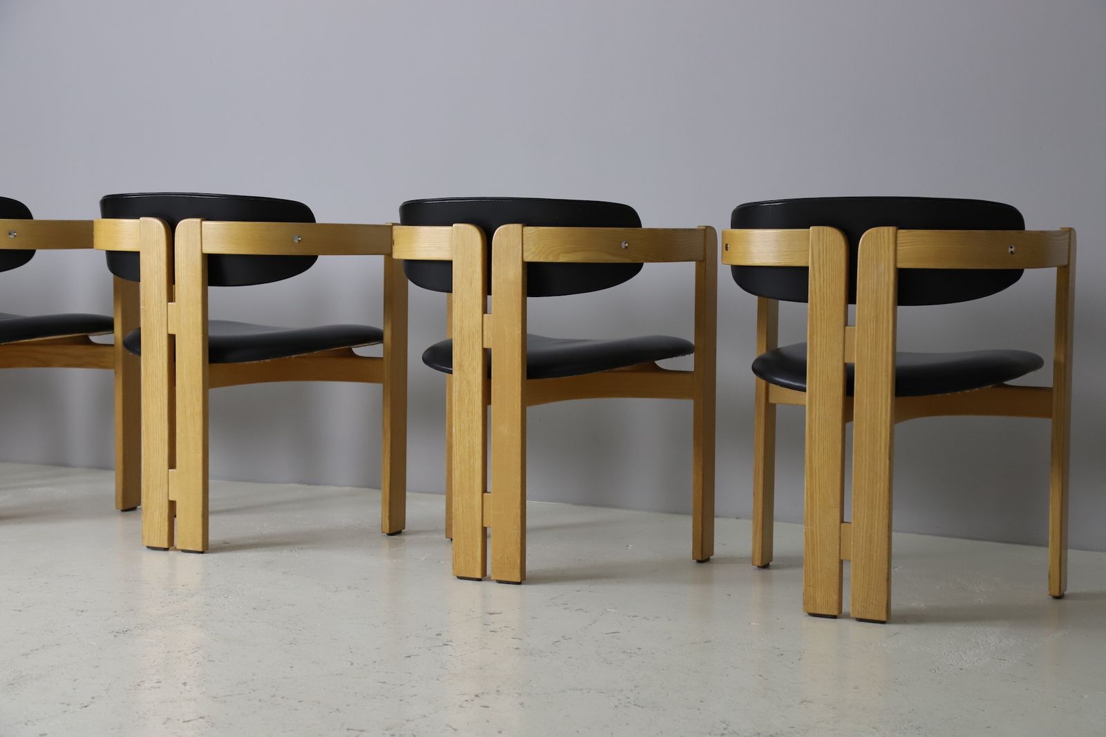 photo buy Italian Dining Chairs In The Manner Of Tobia Scarpa