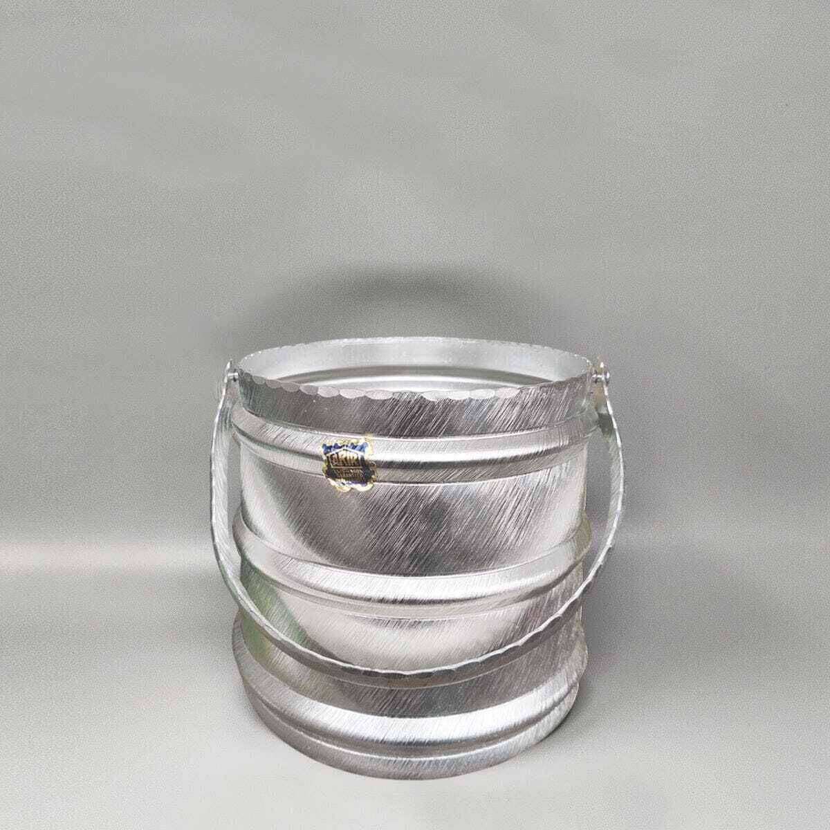 1960s Elegant Champagne Ice Bucket By Arir In Aluminium. Made In Italy photo Home Decor