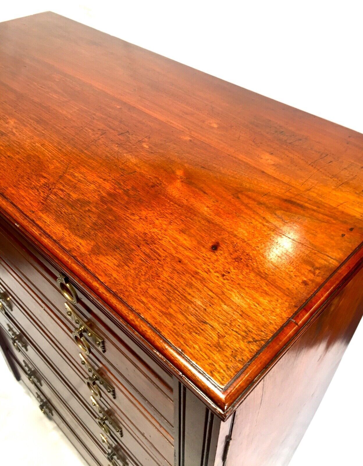 1250.0 Antique Mahogany Wood Victorian Architects Plan Chest Of Drawers / Cabinet 1880 photo