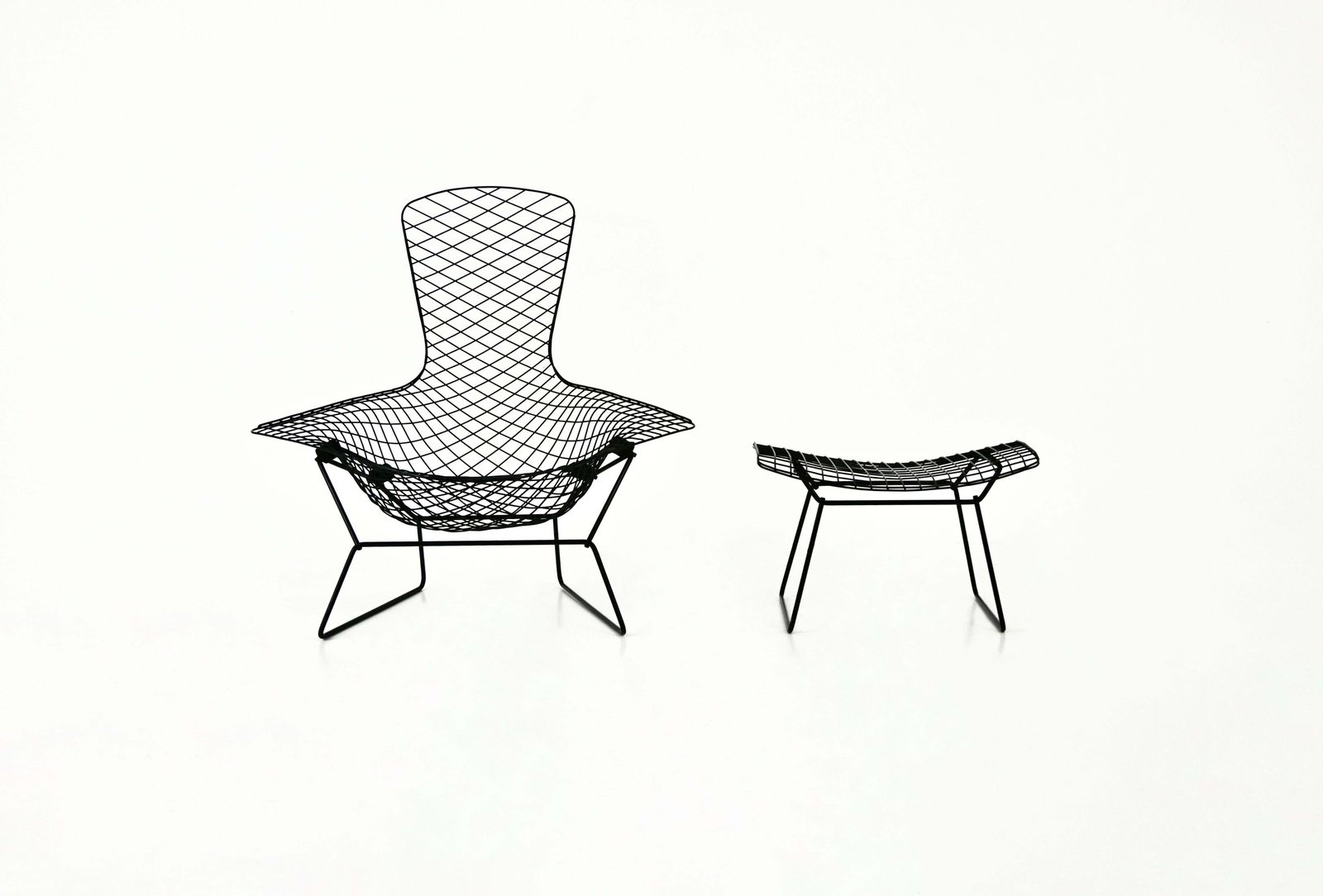 Bird Chair With Ottoman By Harry Bertoia For Knoll, 1960 photo Furniture