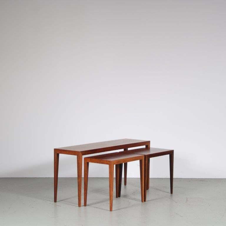 photo for sale Severin Hansen Nesting Tables For Haslev, Denmark 1960