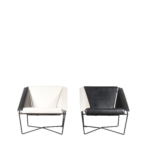 photo vintage Rob Eckhardt Pair Of “Van Speyk” Chairs For Pastoe, Netherlands 1984