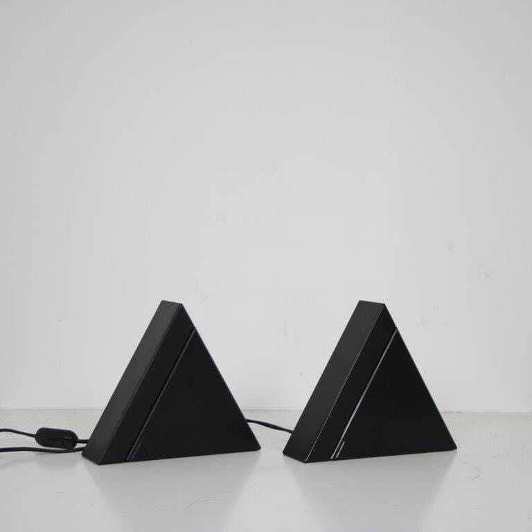 1980s Pair Of Delta Table Lamps By Mario Bertorella For Jm Rdm Italy photo furniture