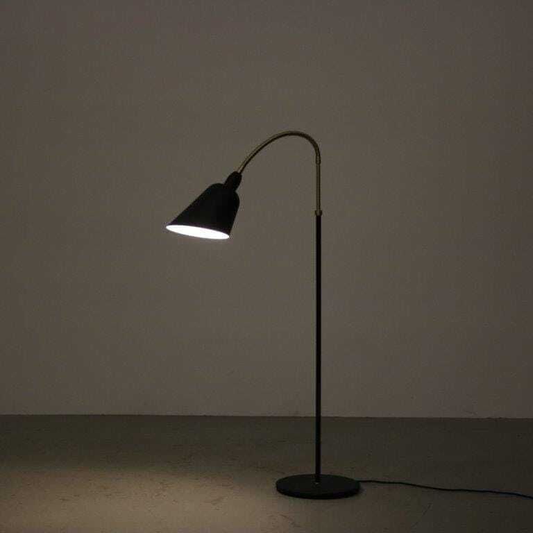 2020s Edition Of 1950s “Aj7” Floor Lamp By Arne Jacobsen For & Tradition, Denmark photo vintage