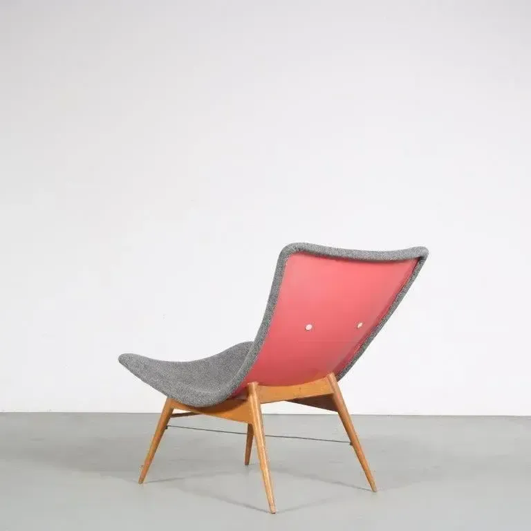 Miroslav Navratil Lounge Chair For Cesky Nabytek, Czech 1959 photo Furniture