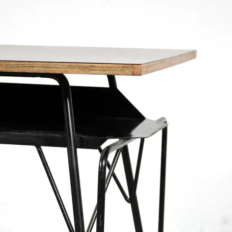 1950s Willy Van Der Meeren Teacher’s Desk For Tubax, Belgium photo vinterior